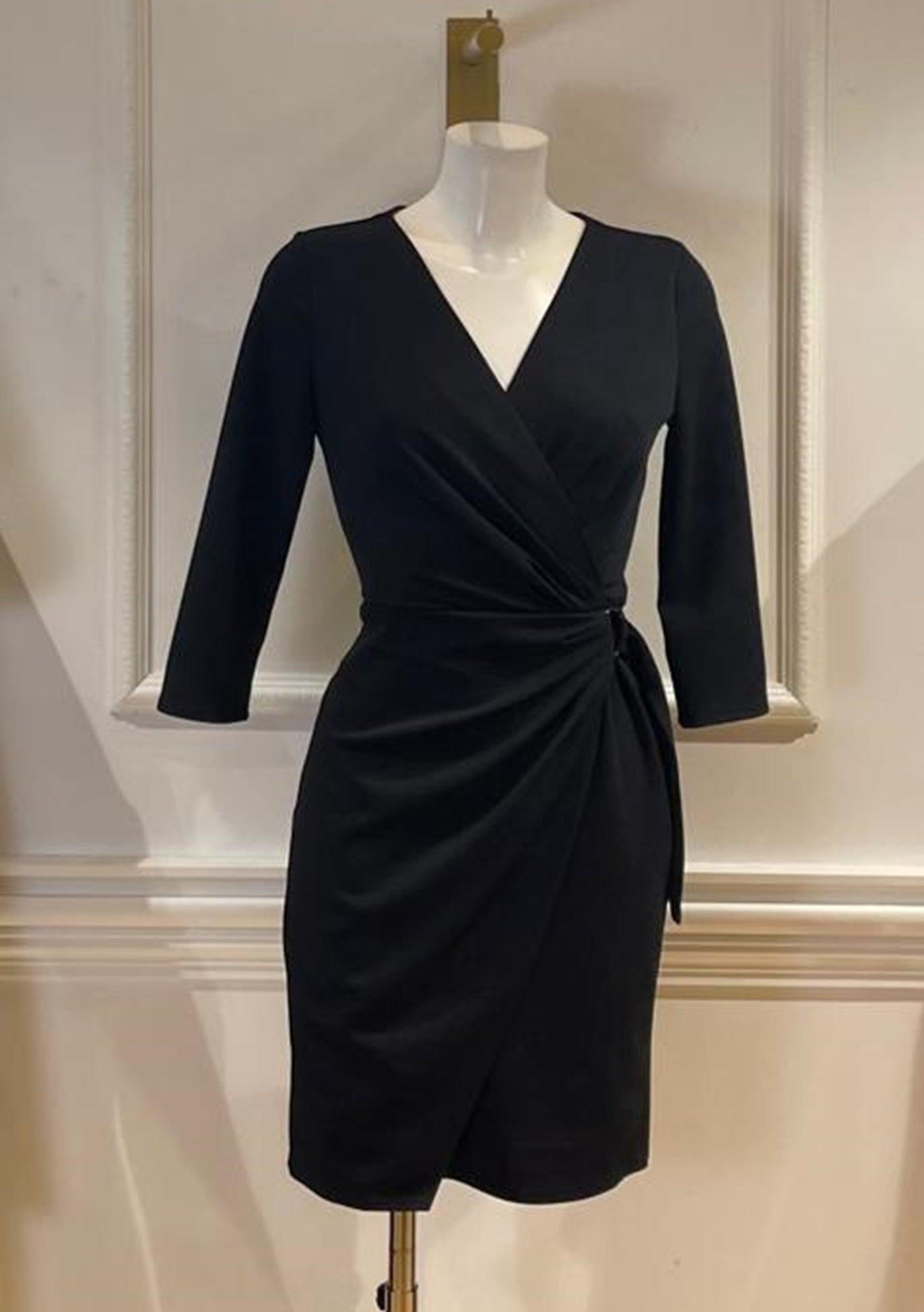 Short plain black Keira dress S - Main Image