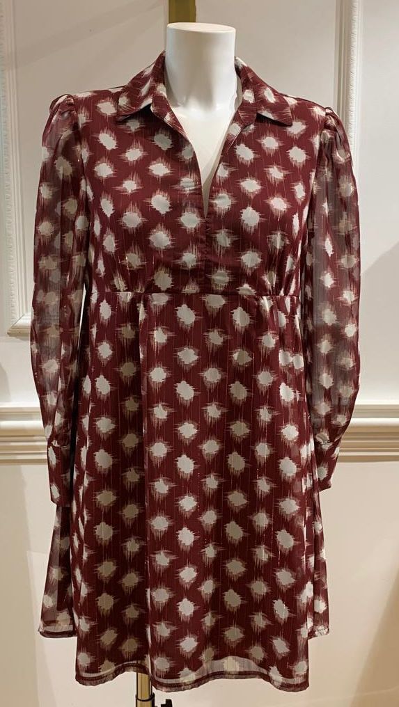 Robe Courte Theo Rouge À Pois