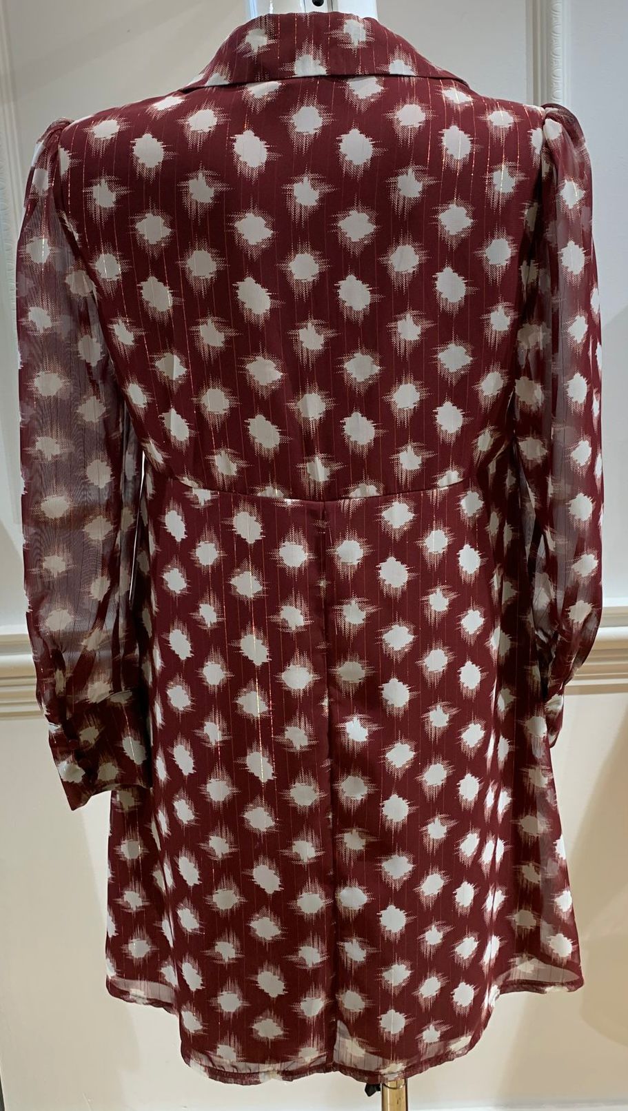 Robe Courte Theo Rouge À Pois