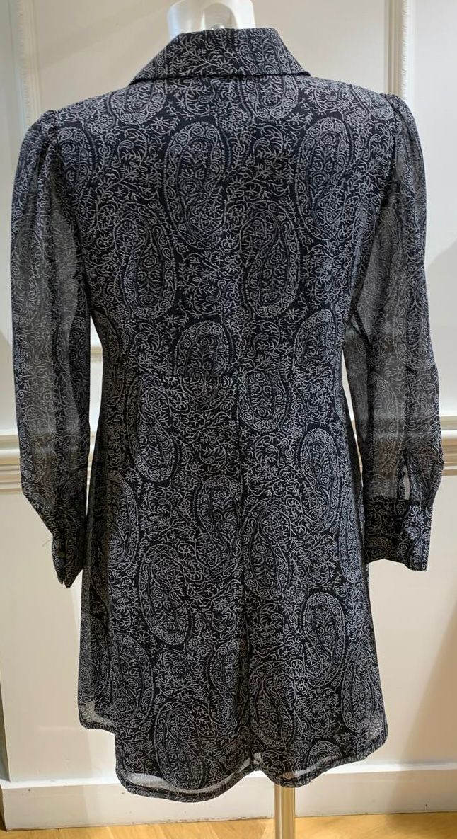 Robe Courte Theo Noir Cachemire