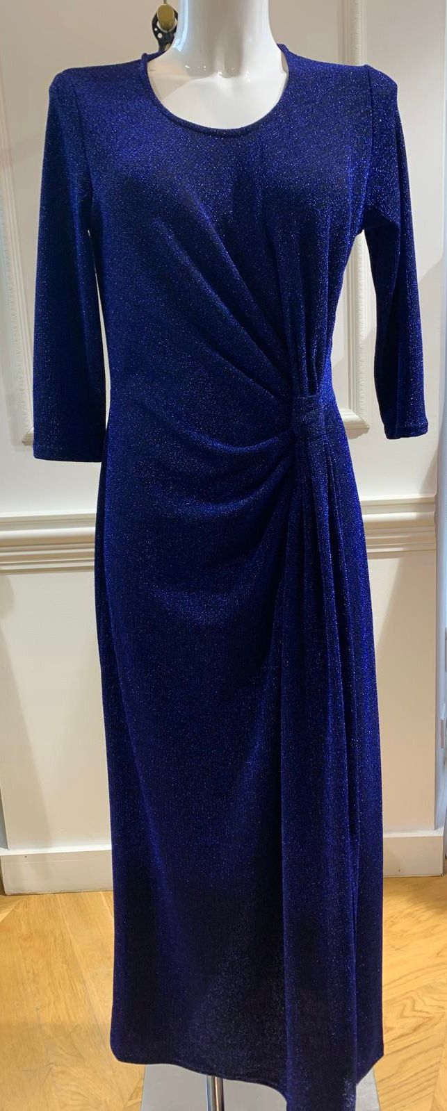 Robe Longue Scarlet Noeud Bleu Pailleté
