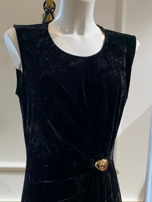 Robe Longue Scarlet Velours Noir