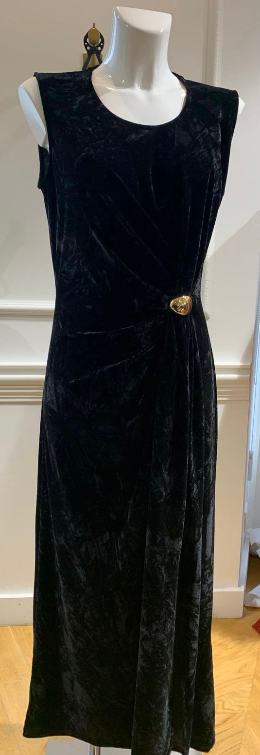 Robe Longue Scarlet Velours Noir