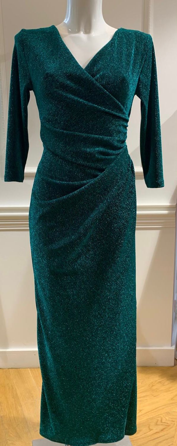 Robe Longue Anael Vert Pailleté