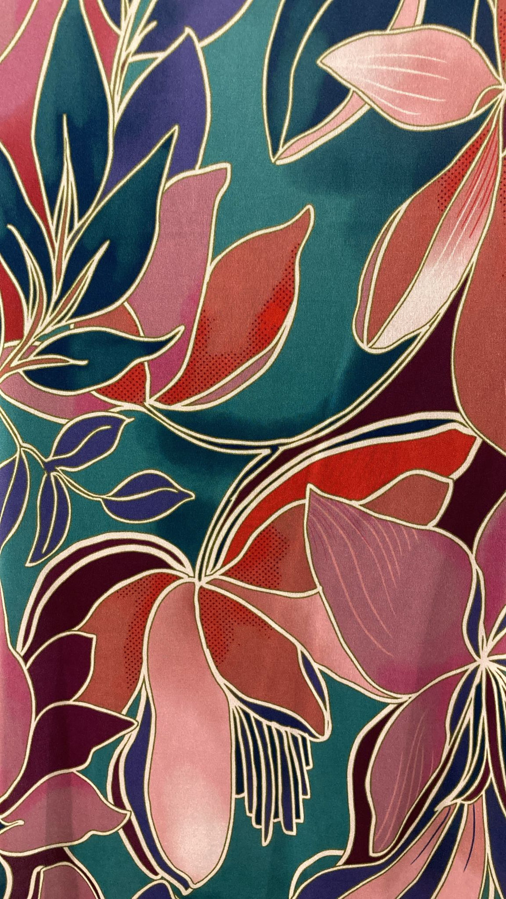 Robe Courte Alabama Fleurs Roses, Violettes & Bleues - EGERIE