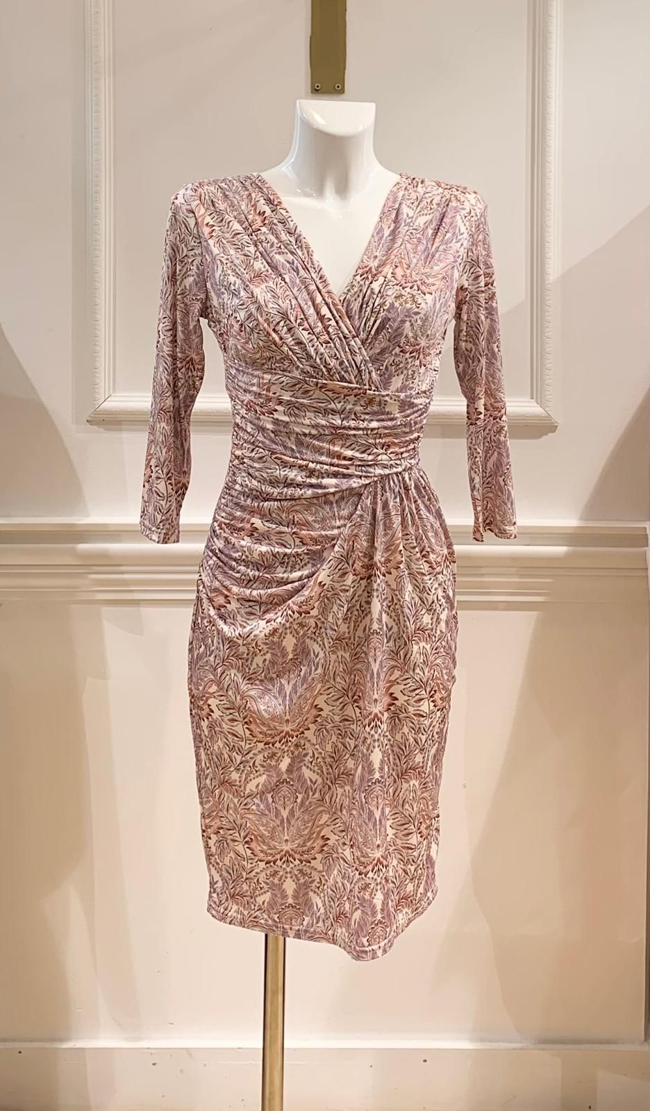 Robe Courte Alabama Violette & Rose À Fleurs