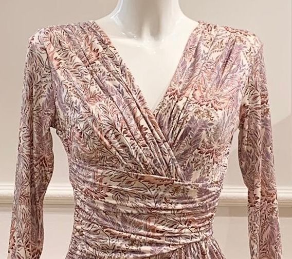 Robe Courte Alabama Violette & Rose À Fleurs