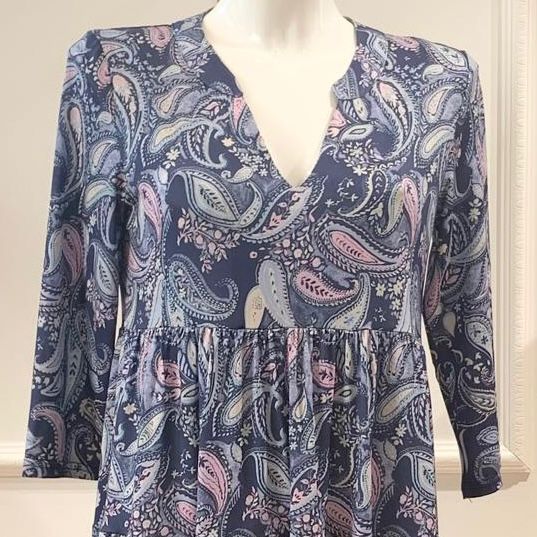 Robe Courte Capital Cachemire Bleue