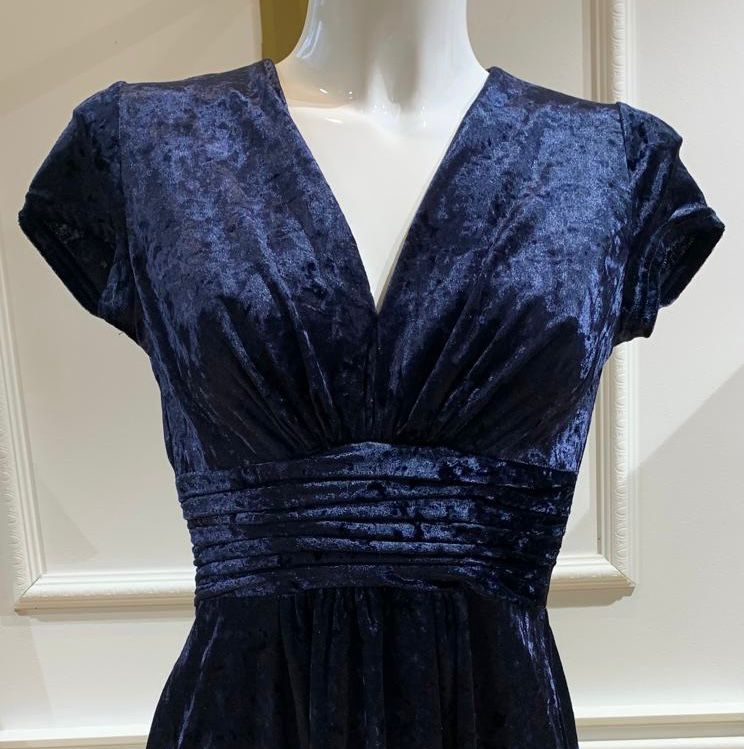 Robe De Soirée Karla Paillette Bleue
