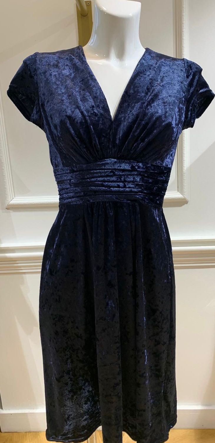 Robe De Soirée Karla Paillette Bleue