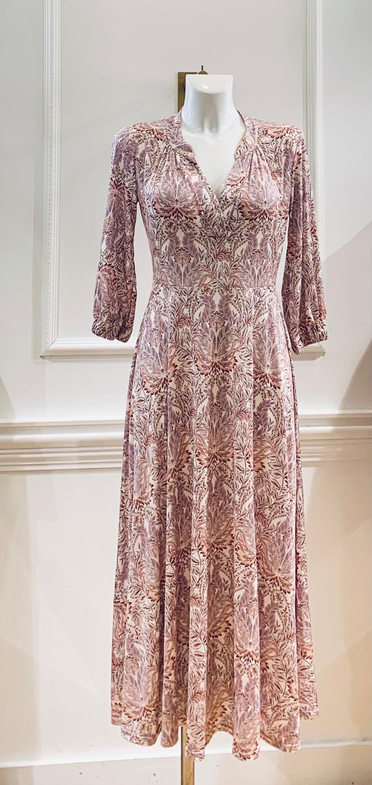 Robe Longue Malou Beige Cachemire Rosée