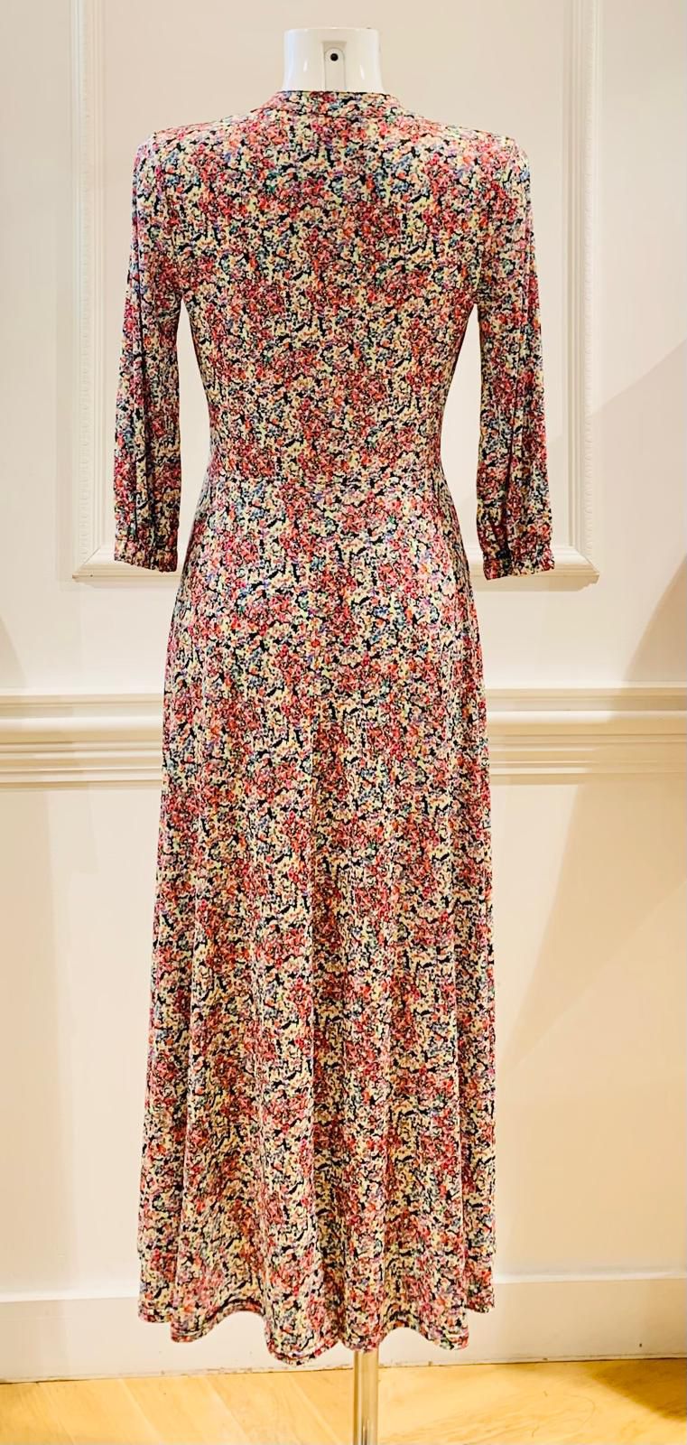 Robe Longue Malou Petites Fleurs Multicolores