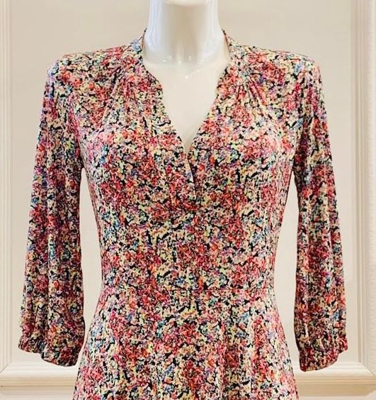 Robe Longue Malou Petites Fleurs Multicolores