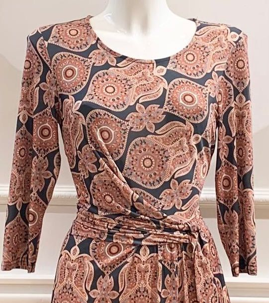 Robe Midi Gloria Cachemire Choco