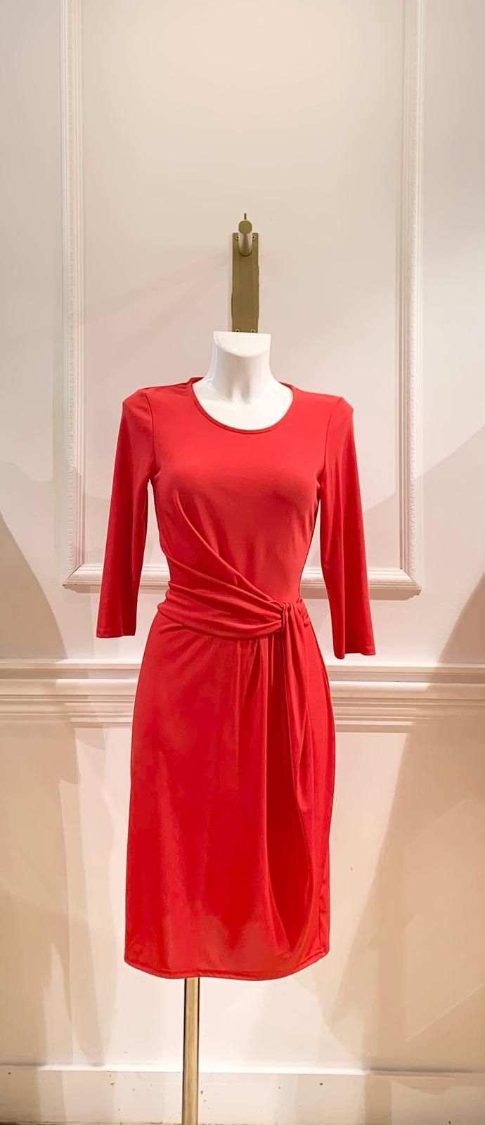 Robe Midi Gloria Unie Rouge ou Bleu Marine