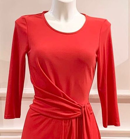 Robe Midi Gloria Unie Rouge ou Bleu Marine