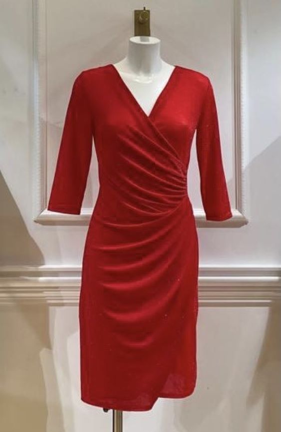 Anael Party Red Sequined Short Dress EGERIE